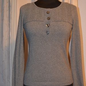 Sweater Blouse Size S ANN TAYLOR LOFT Gray